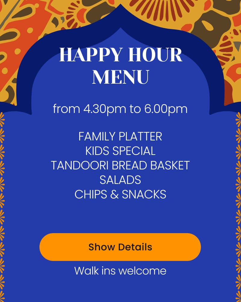 Happy hour menu