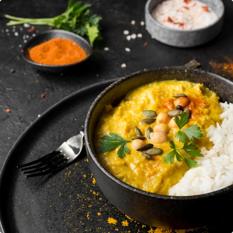  5 Litres of Vegetarian Curry with Rice
